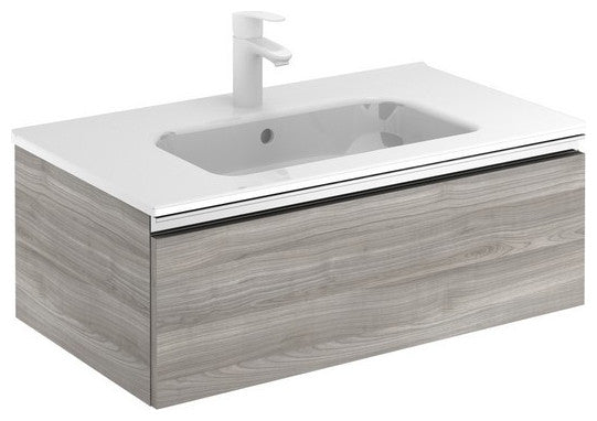 Royo Vida Collection 32" Bathroom Vanity with Sink, Sandy Grey, 1-Drawer