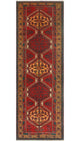 Fine Vintage Distressed Anayatul Red/Gold Runner, 3'5x10'11