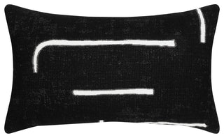 Instinct Ebony Indoor/Outdoor Performance Pillow, 12"x20"