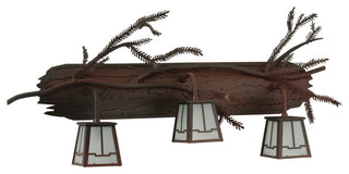 32 Wide Pine Branch Valley View 3 Light Vanity Light