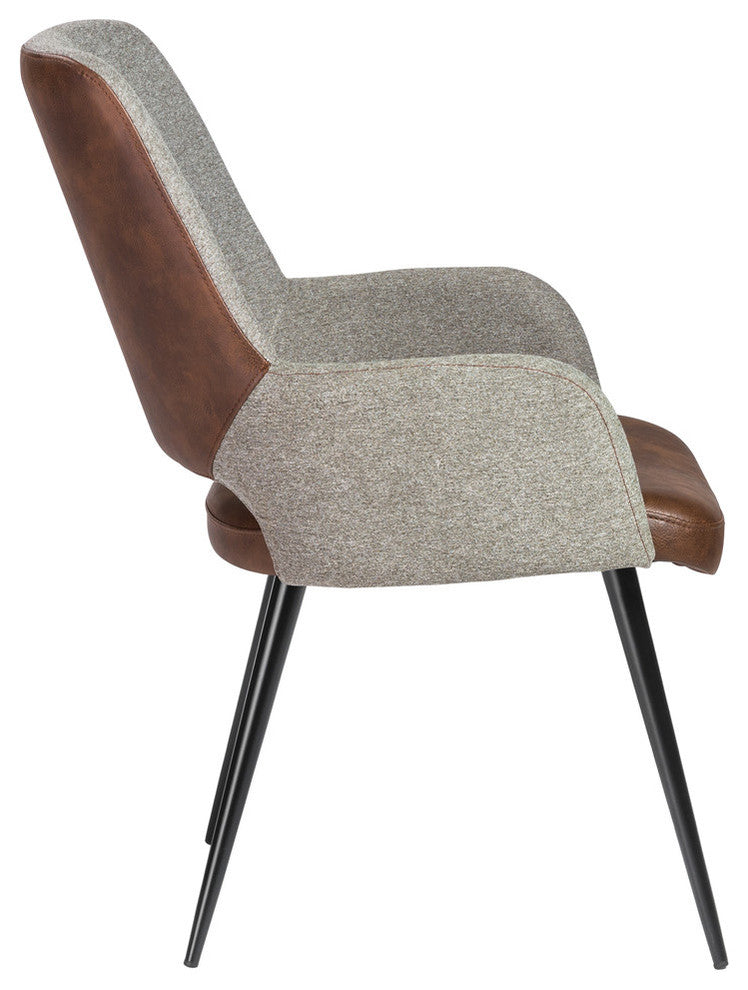 Desi Arm Chair, Dark Brown