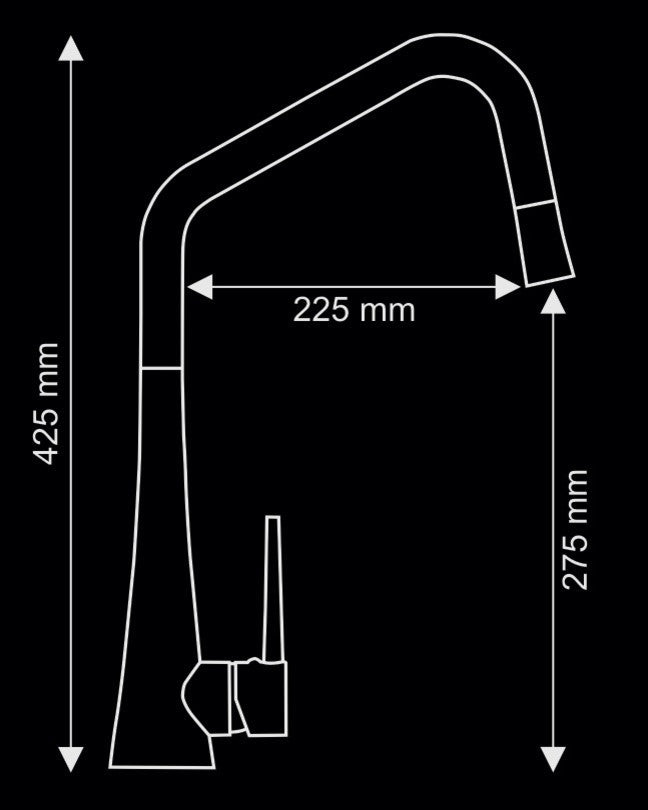 Tink Kitchen Faucet, Brushed Nickel