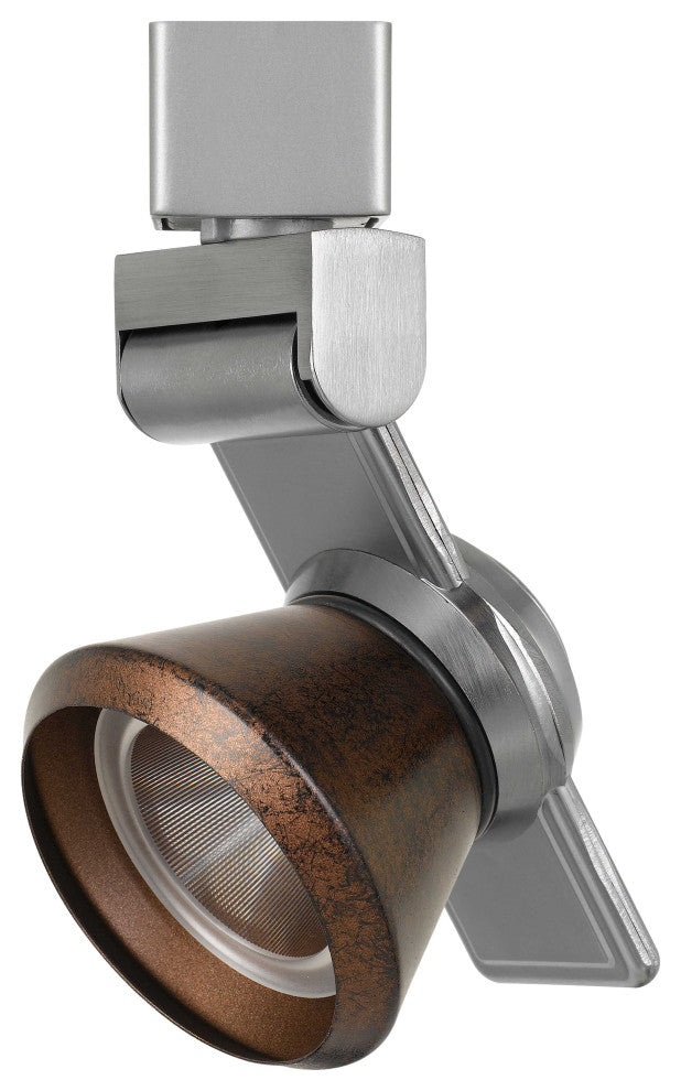 12W LED Track Fixture, Cone Rust