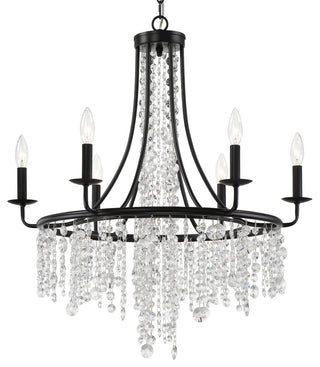 Gabrielle 6-Light Matte Black Chandelier