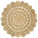 Sunshine Golden Natural Jute Area Rug