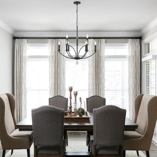 Crystorama Lighting Group MIL-8009 Mila 9 Light 28"W Taper Candle - Black