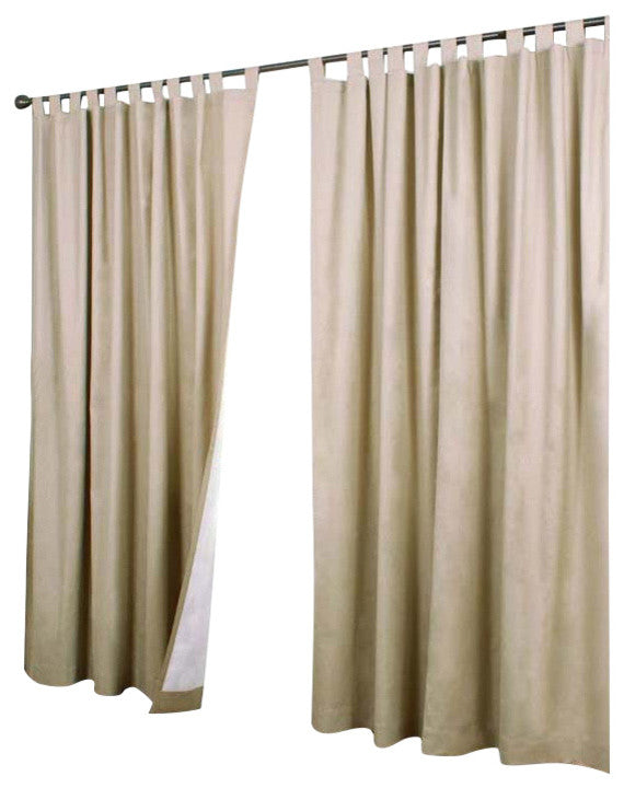 Thermalogic Weather Insulated Cotton Fabric Tab Panels Pair Khaki