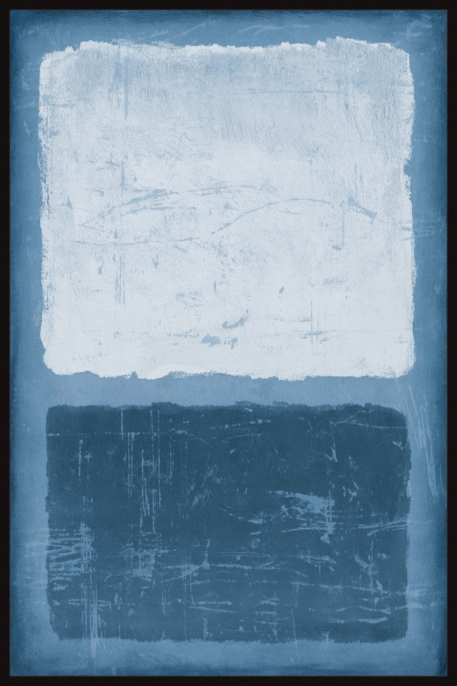 "Sliced Block" Floater Framed Painting Print on Canvas, 16x24