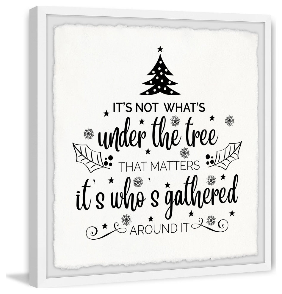"Under the Tree" Framed Painting Print, 24x24
