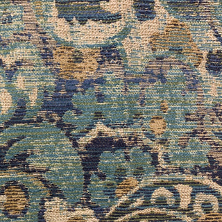 Plutus Blue Amazonian Damask Luxury Throw Pillow, 16"x16"