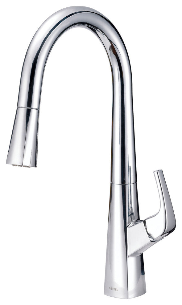 Vaughn Single Handle Pull-Down Kitchen Faucet, Chrome