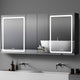 60"x30" Lighted Medicine Cabinet With Anti-Fog and Dimmable