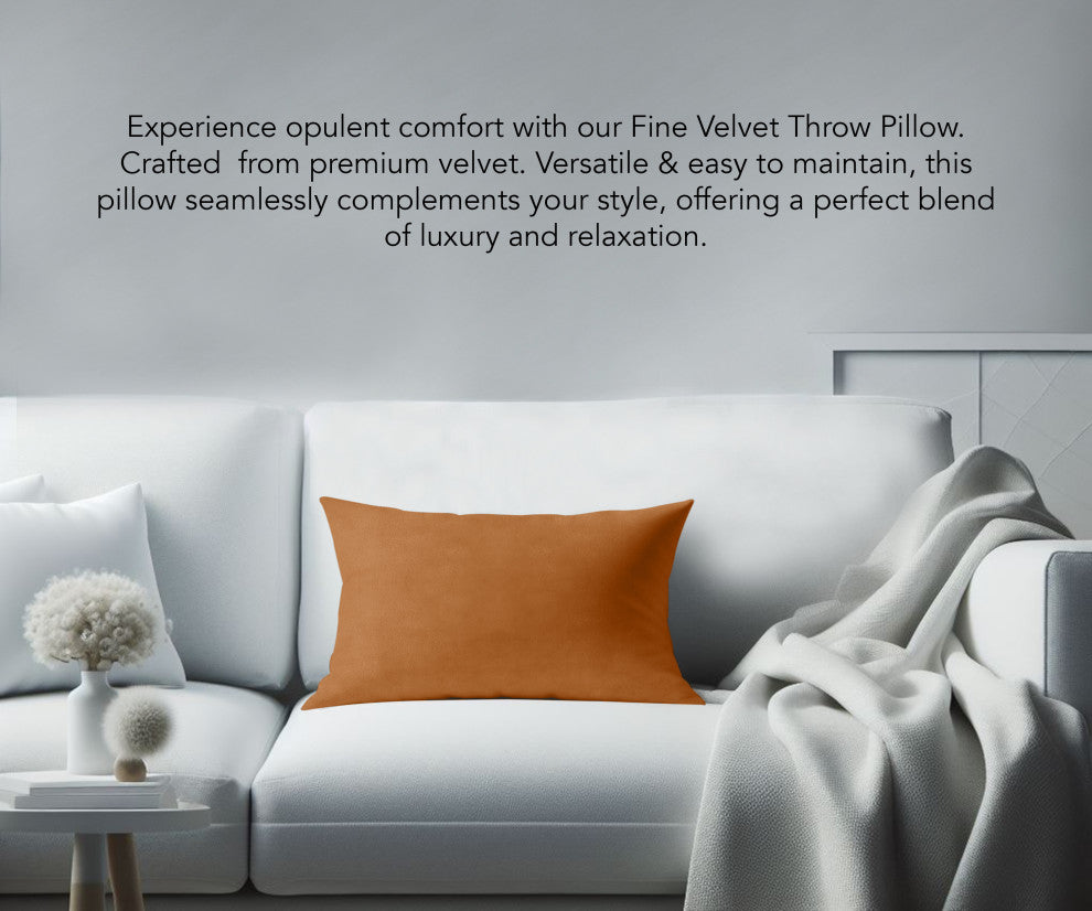 A1HC Throw Pillow Insert, Down Alternative Fill, Single, Brown Derby, 12"x20"