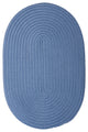 Colonial Mills Boca Raton BR55 Blue Ice Indoor/Outdoor Area Rug, Oval 8'x11'