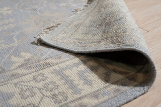 EORC Gray Hand Knotted Wool Oushak Rug, 6'x9'
