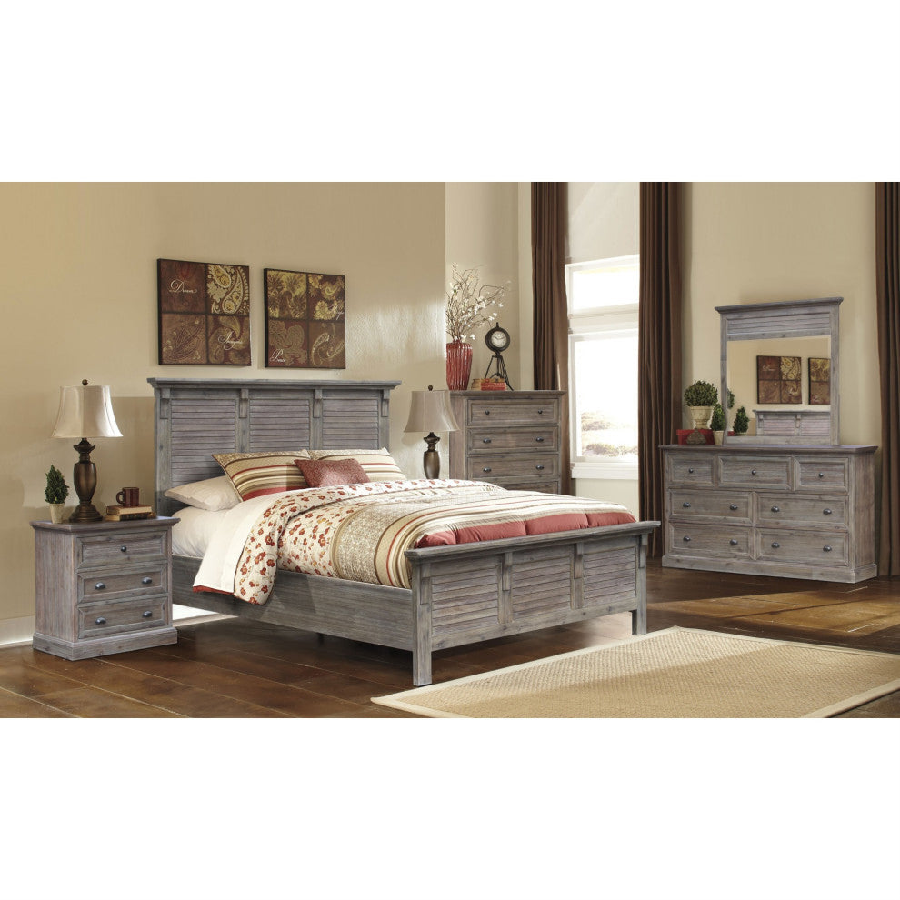 Sunset Trading Solstice Grey 5 Piece Queen Bedroom Set