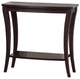 Benzara BM148764 Modish Console Table With 1 Shelf, Dark Brown