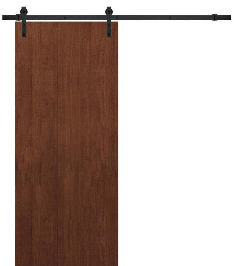 Sliding Barn Door 28 x 80 & 6.6FT Rail| Planum 0010 Walnut Modena|