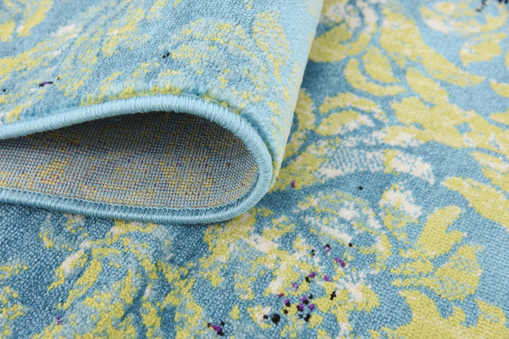 Unique Loom Blue Imperial Aegean 2' 0 x 6' 0 Runner Rug