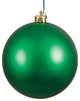 8" Green Matte Ball Uv Drilled Cap
