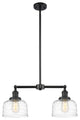 INNOVATIONS 209-BK-G713-LED 2-Light Island Light Matte Black