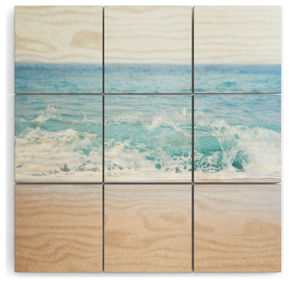 Bree Madden Pale Blue Sea Wood Wall Mural