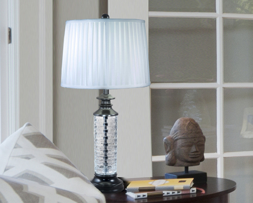 Overland 24% Lead Crystal Table Lamp