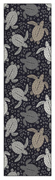 Indoor/Outdoor Seabreeze SZ13 Black Machine Washable 2'3" x 7'6" Runner Rug