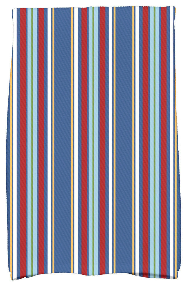 Multi-Stripe, Stripe Print Kitchen Towel, Blue