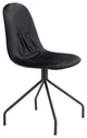 Set of 2 Wide Back Black Velvet Dining or Side Chairs
