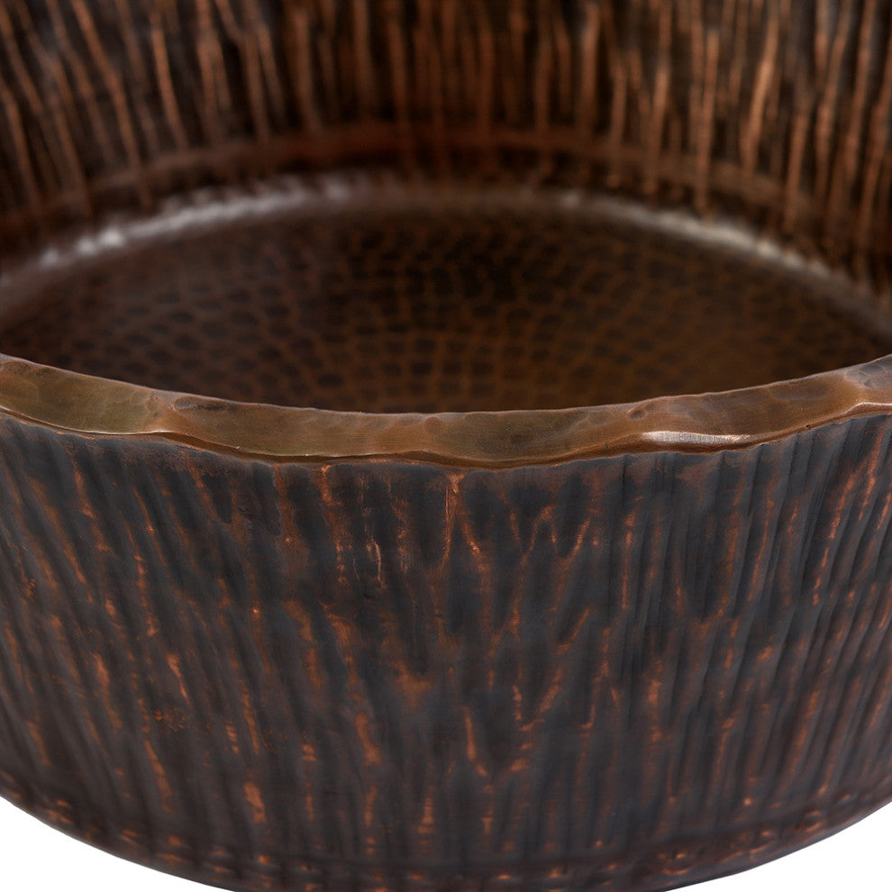Forest Vessel Hammered Copper Sink