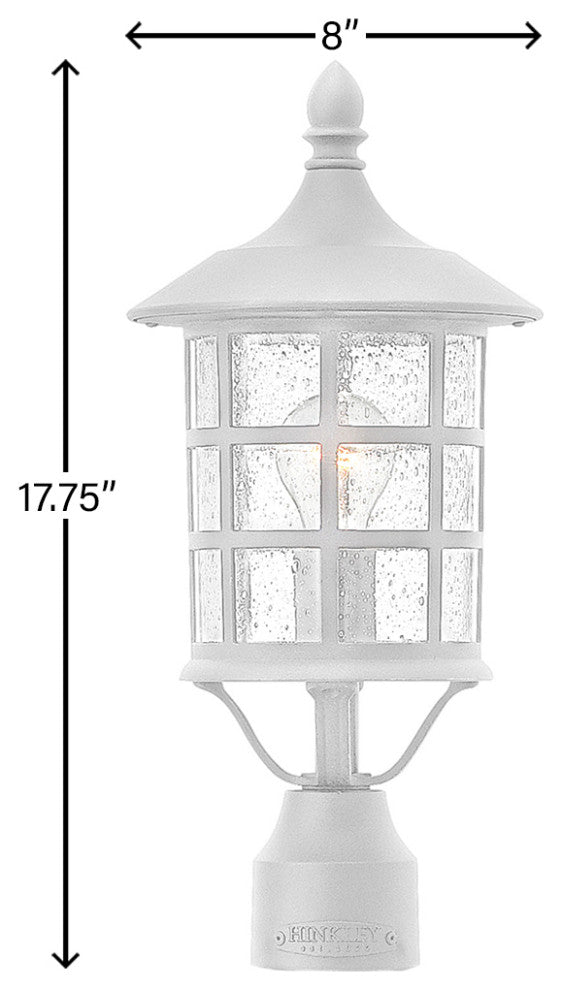 Hinkley Freeport Medium Post Top Or Pier Mount Lantern, Classic White
