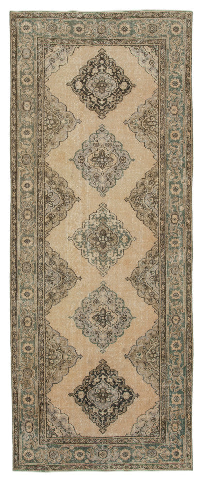Rug N Carpet - Hand-knotted Anatolian 4' 9" x 12' 0" Rustic Runner Rug