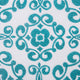 Nonwoven Polyester Cube Scroll Teal Square 11"x11"x11", Set Of 2