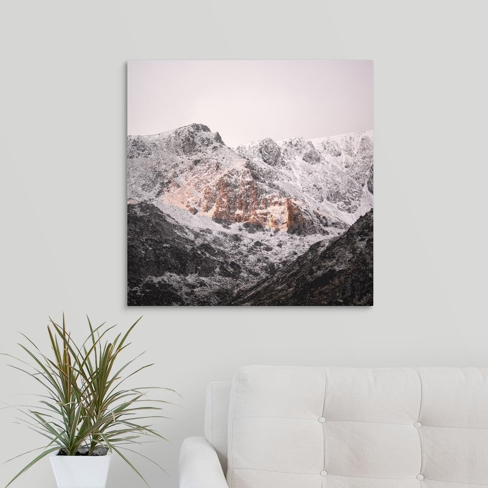 "Mountain Glow" Wrapped Canvas Art Print, 24"x24"x1.5"