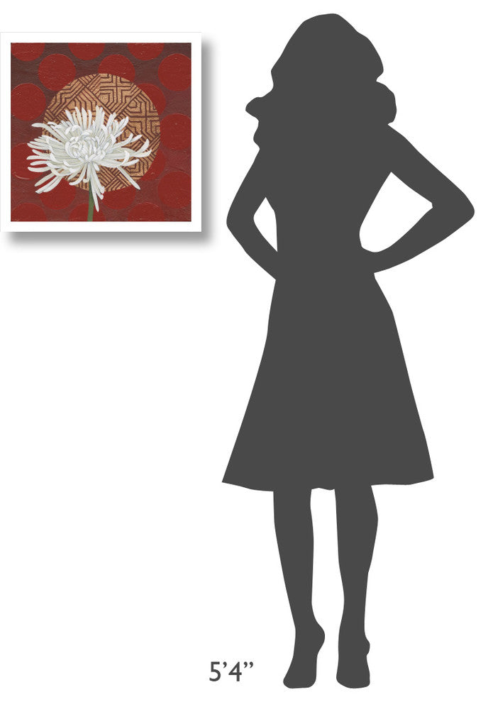"Morning Chrysanthemum IV" Digital Paper Print by Kathrine Lovell, 20"x20"