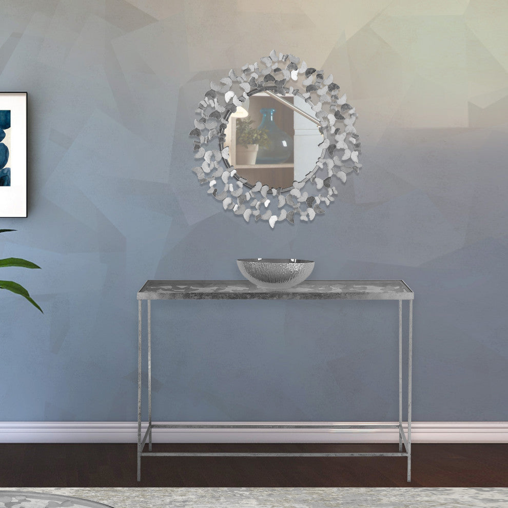 Butterfly Mirror, Silver