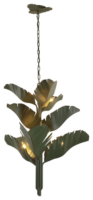 Banana Leaf 9-Lt Chandelier