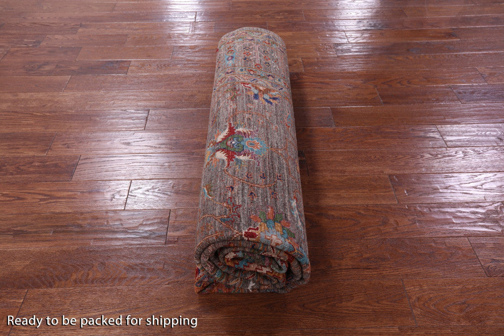 Persian Tabriz Hand Knotted Rug 6' 10" X 9' 11" Q9646