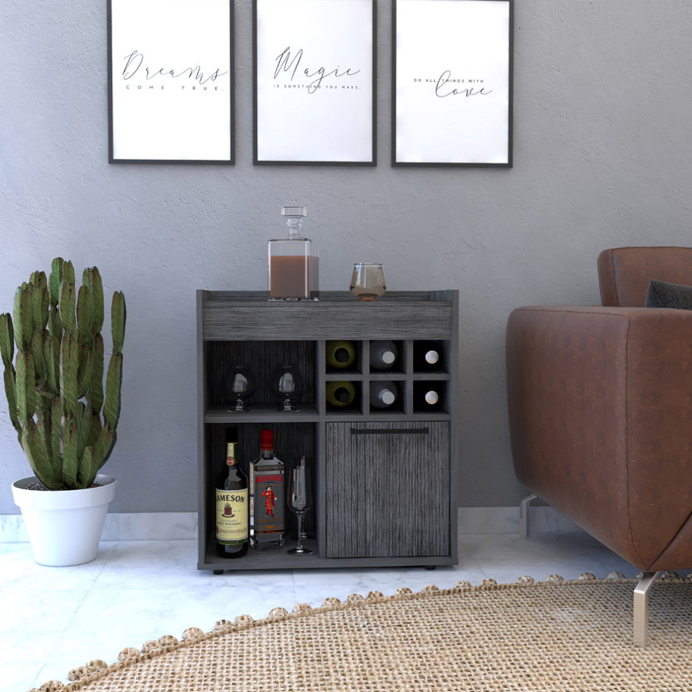 Bar Cabinet Dext, Living Room, Light Gray