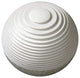 HomeRoots 1" x 14" x 12" White, Round With Lines And Light Outdoor Ball