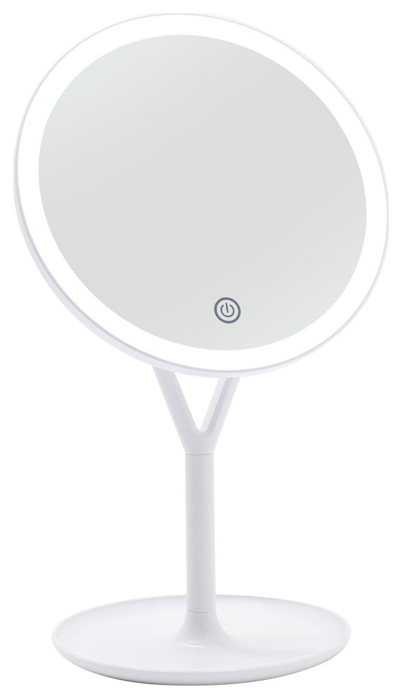 Clarity LED Makeup Mirror with Touch Sensor, White