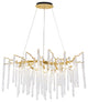 Bethel International CN12C36G 12 Light Chandelier, Solid Brass