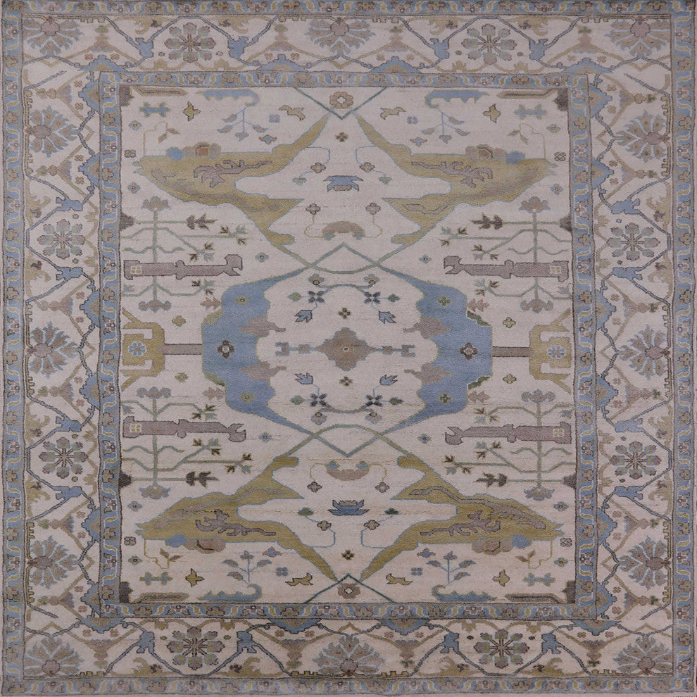 Ahgly Company Indoor Square Mid-Century Modern Area Rugs, 4' Square