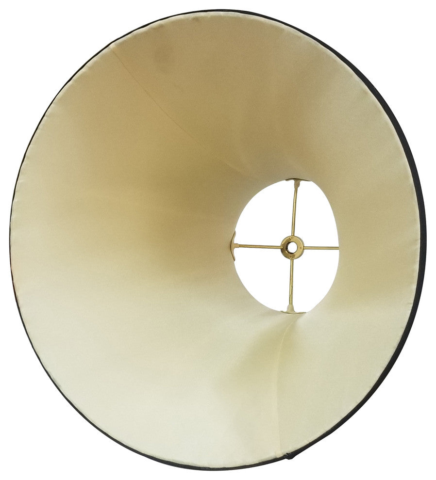 Royal Designs Twisted Pleat Basic Lampshade, Beige, Black, 8x18x13