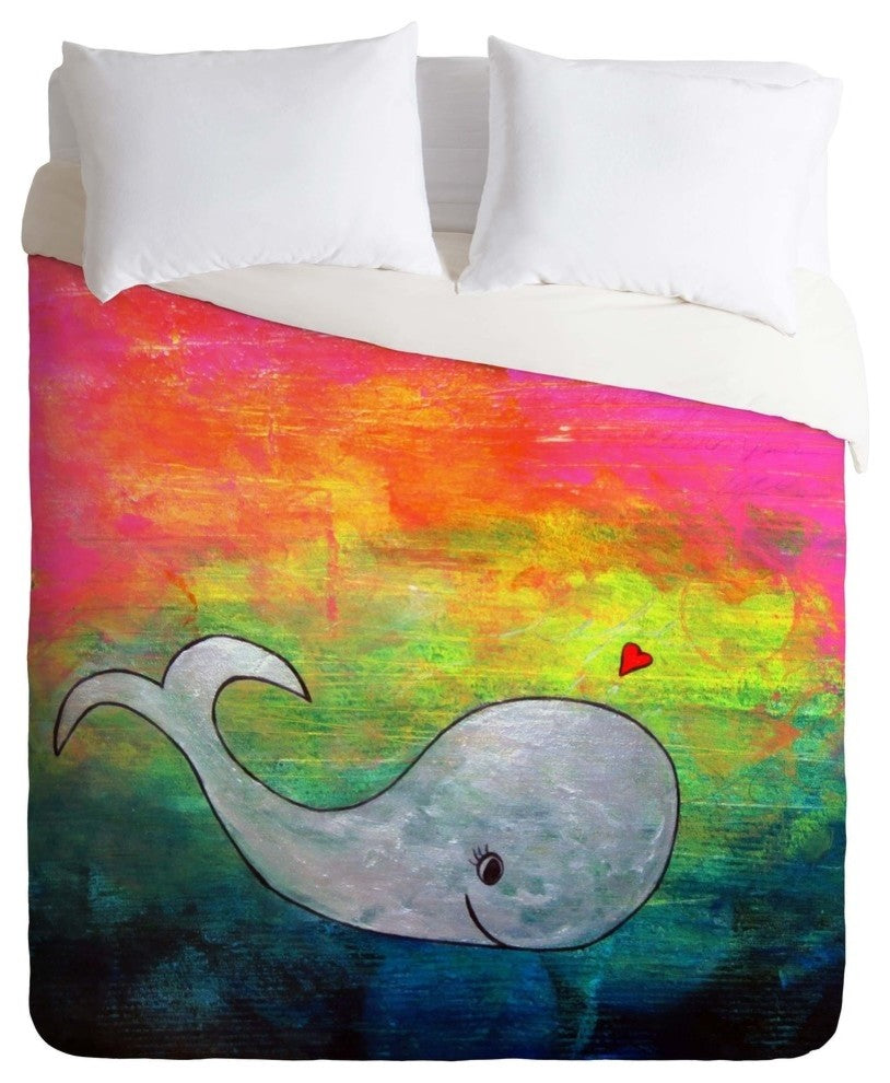 Deny Designs Sophia Buddenhagen I Whale Always Remember You Duvet Cover - Lightw