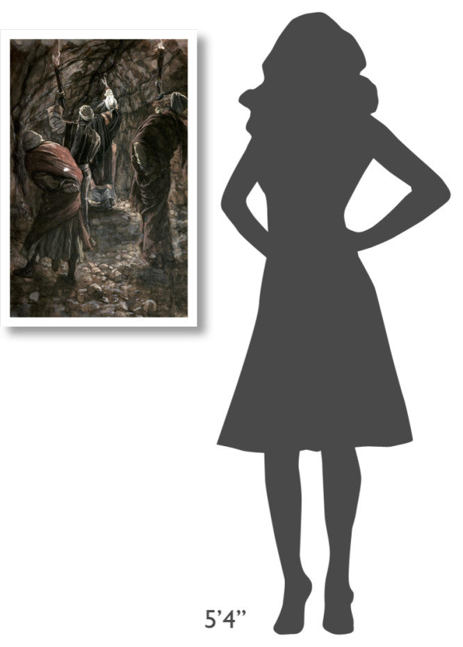 "Chasm In The Rock of Calvary" Digital Paper Print by James Tissot, 21"x32"
