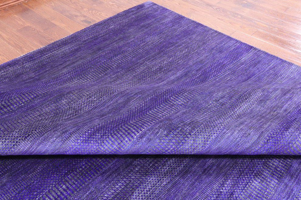Hand Knotted Super Savannah Gabbeh Wool and Silk Rug 9' 10" X 19' 10" Q6913
