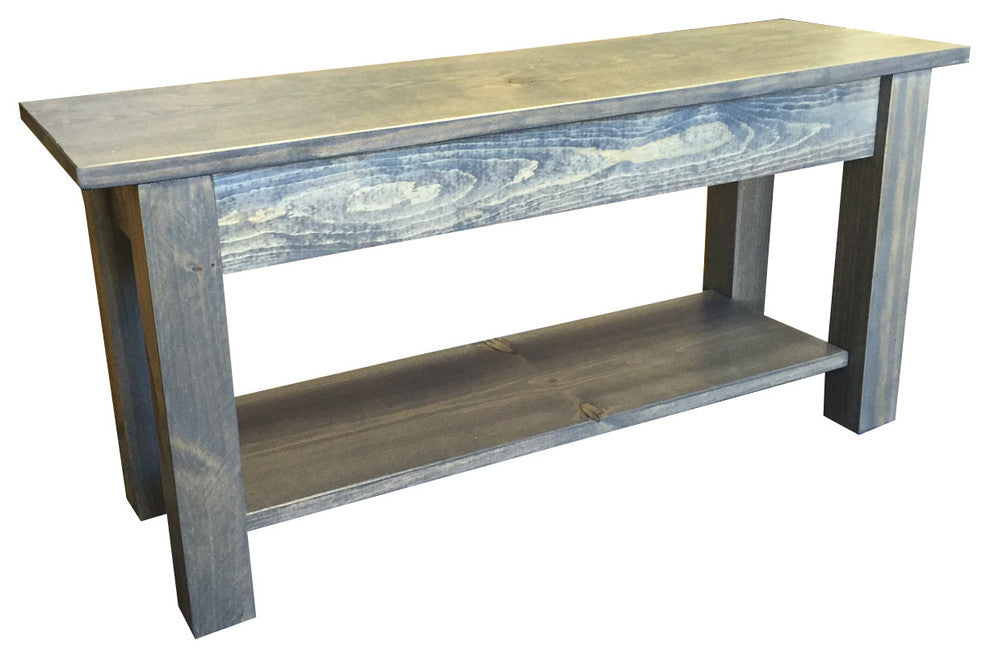 Cape Cod Storage Bench With Shelf, 60"