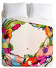 Deny Designs CayenaBlanca Floral Frame Duvet Cover - Lightweight